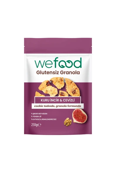 Wefood Glutensiz Granola Kuru İncir & Cevizli 250 gr ürün görseli 1
