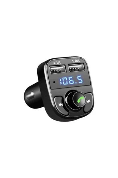 BlueGsm Torima Car X8 Araç Fm Transmitter Bt/usb/mp3/sd Kart Çakmaklık Girişli Kablosuz Oto Müzik Çalar Kiti ürün görseli 1