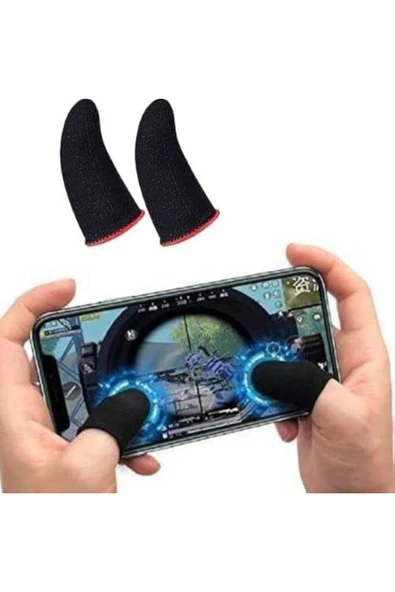 AWEI Mobil Oyun Parmak Eldivenleri Süper Pubg Karbon Fiber Kumaş Parmaklık ürün görseli 1
