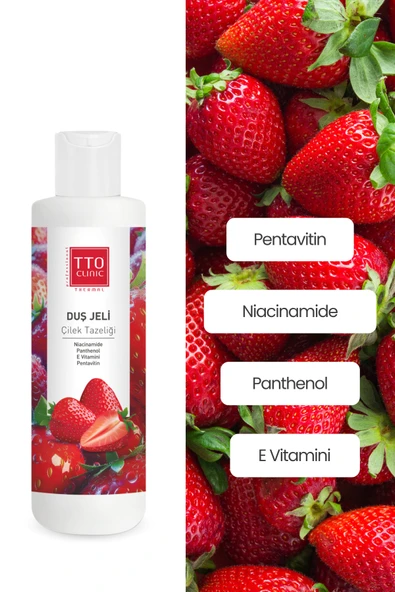 Tto Clinic Duş Jeli Çilek Tazeliği 500ml - Resim 3