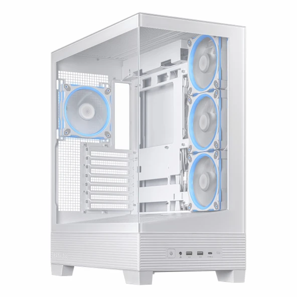 Asus A31 Plus USB 3.2 ARGB ATX Mid Tower Beyaz Kasa ürün görseli 1