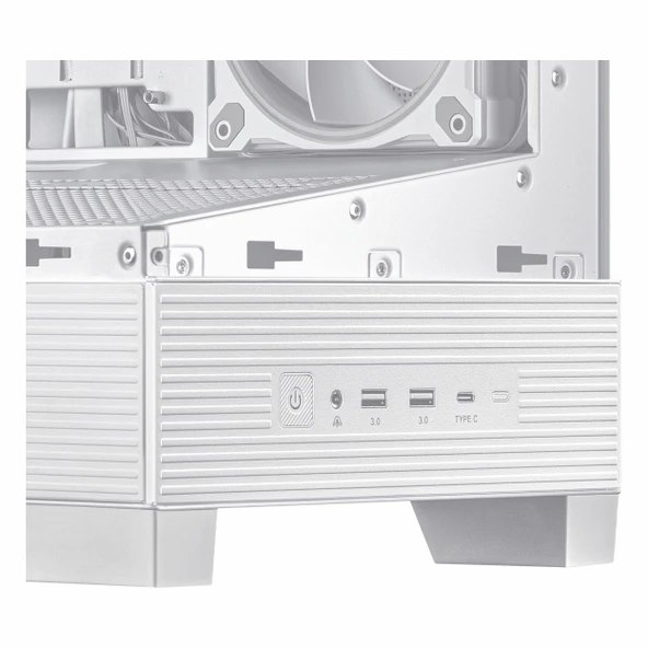 Asus A31 Plus USB 3.2 ARGB ATX Mid Tower Beyaz Kasa - Resim 4