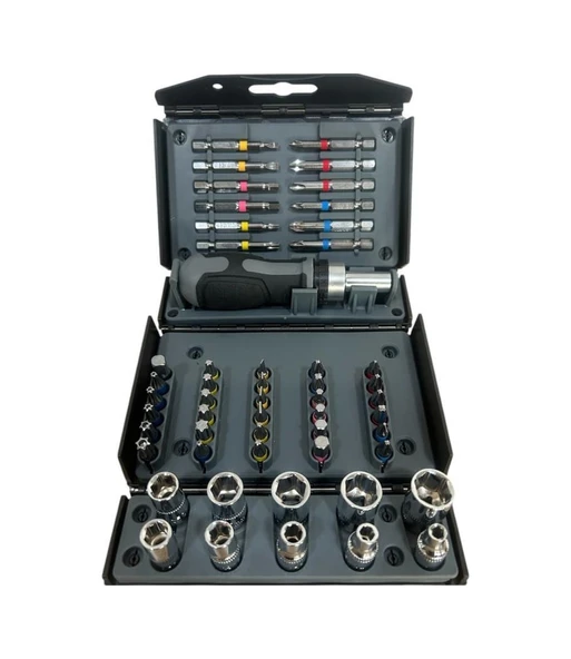 Nttools Bist Uç Ve Lokma Seti 1/4" 53 Parça - Resim 4