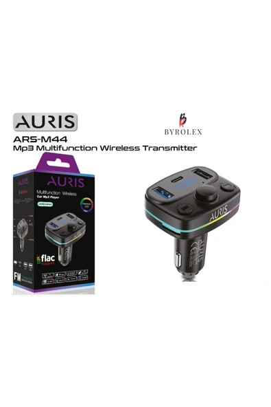 Auris Çakmakliği Takilan 2 Usb + 1 Type-c Gi̇ri̇şli̇ Mp3 Çalar Fm Adaptör Ü ( Transmitter ) ürün görseli 1