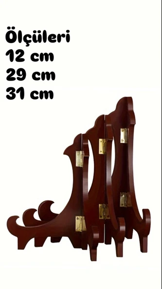 AHŞAP TEŞHİR AYAK SETİ 3 LÜ 31CM-29CM-12CM ürün görseli 1