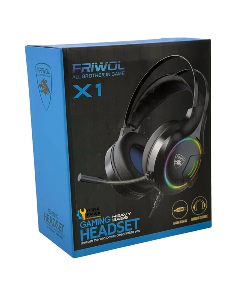 Platoon PL-2415 USB Mikrofonlu Oyuncu Kulaklığı (FRIWOL X1) ürün görseli 1
