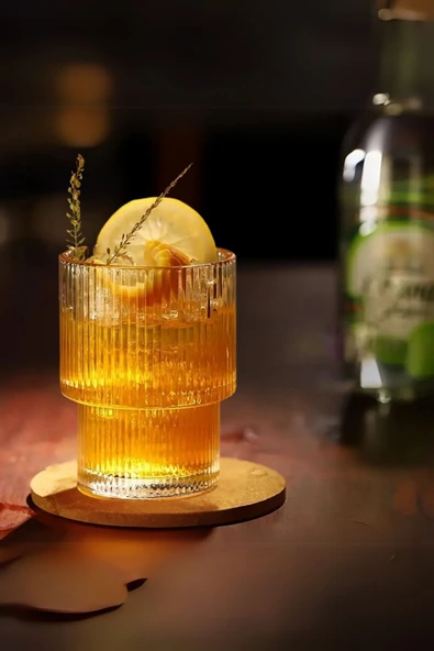 Mithra Life 4 Adet 200 ML Origami Stil Isıya Dayanıklı Su Meşrubat Kahve Cam Bardak MIT1198 ürün görseli 1