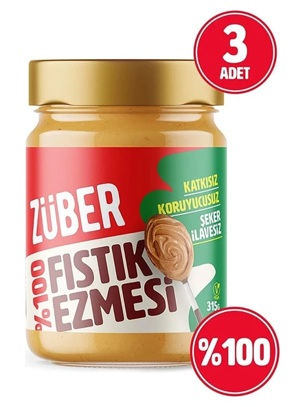 Züber %100 Fıstık Ezmesi 315 gr x 3 Adet ürün görseli 1