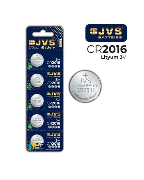 Jvs CR2016 Düğme Pil 5li ürün görseli 1