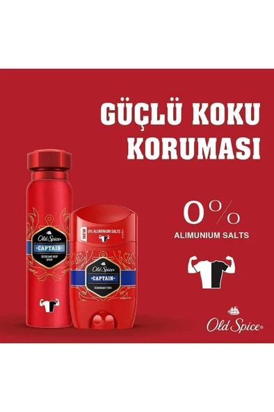 Old Spice Deo Stick Captain 50 ml - Resim 7