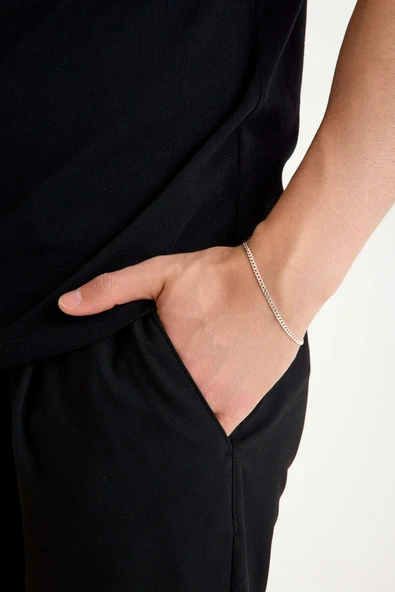 ANDA 925 Ayar Gümüş Unisex Gurmet Bileklik 3mm ürün görseli 1