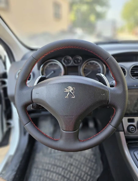 Peugeot 308 2011 Araca Özel Direksiyon Kılıfı (AÇIKLAMAYI OKUYUNUZ) ürün görseli 1