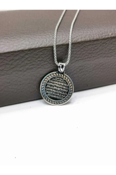 Candie Silver Ayetel Kürsi 925 Ayar Gümüş Kolye ürün görseli 1