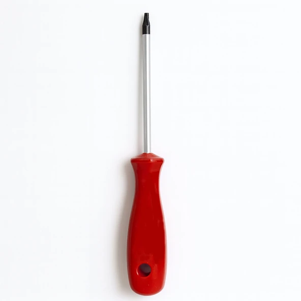 Torx Tornavida 10 mm Ergonomik Kırmızı Saplı Sağlam Çelik Uçlu Profesyonel Vida Sökme Tornavida ürün görseli 1