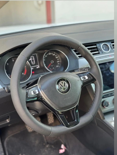 Volkswagen Golf 7 F1 OLAN Araca Uyumlu Direksiyon Kılıfı F1 OLANA UYGUNDUR (5D Kristal Karbon Soft Nokta) ürün görseli 1