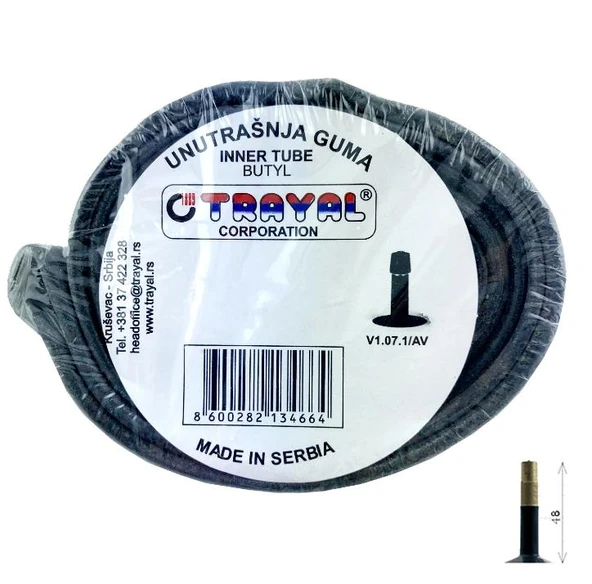 İç Lastik - Trayal, 27.5x1.50-2.125, AV-48 ürün görseli 1
