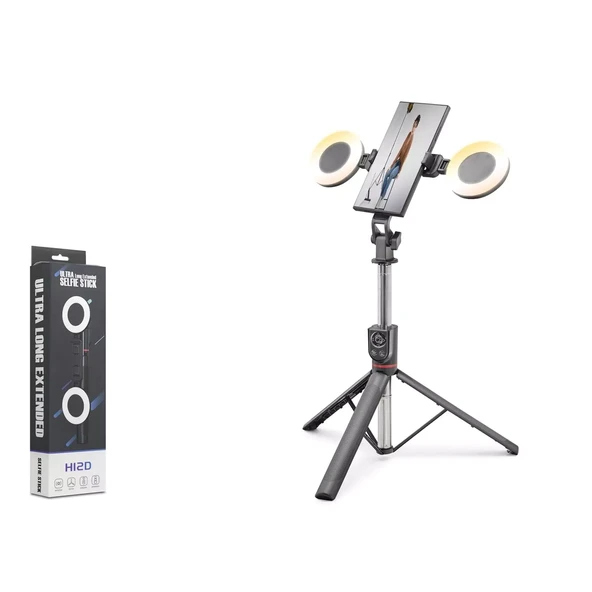 Nodar Nd1033 Tripod Selfie Çubuğu - 182cm, Bluetooth 5.0, Işıklı, Uzaktan Kumandalı ürün görseli 1