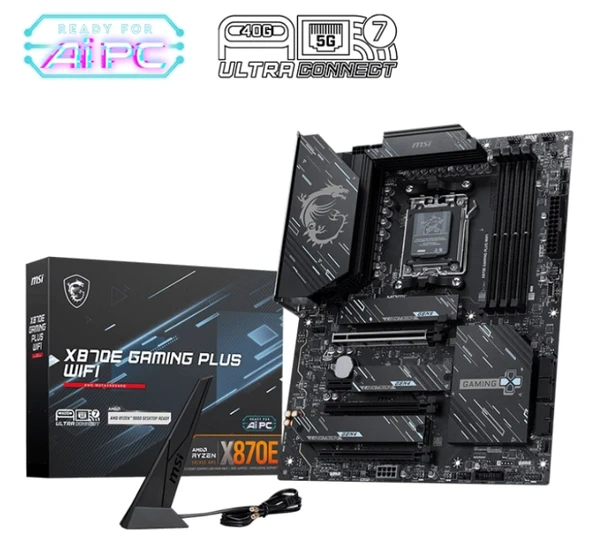 MSI X870E GAMING PLUS WIFI AM5 DD5 ANAKART ürün görseli 1