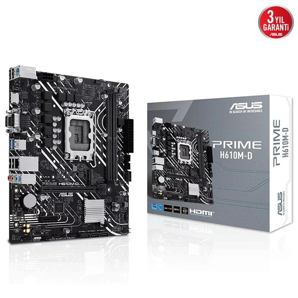 Asus Prime H610M-D D5 1700P Vga Hdmi ürün görseli 1