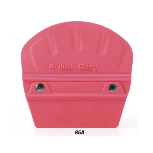 Switch Card Oval Ragle PPF/TPH Cam Filmi Çekme Uygulama Aparatı Teflonlu 85A Sertlik 10x9cm Pembe ürün görseli 1