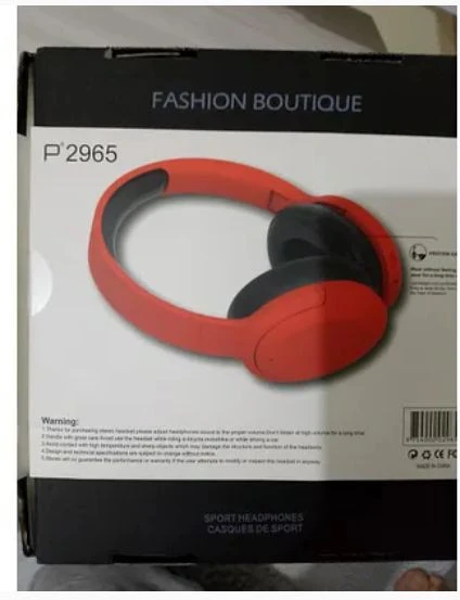 P2965 Kablosuz 5.3 Bluetooth Uyumlu Kablosuz Kulaklık İos Android Uyumlu kırmızı renk ürün görseli 1