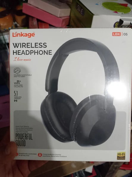 Lkb05 Siyah Kablosuz 5.3 Bluetooth Uyumlu Kablosuz Kulaklık Ios Android Uyumlu ürün görseli 1