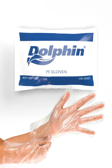 Dolphin Pet Şeffaf Eldiven 100 Lü ürün görseli 1