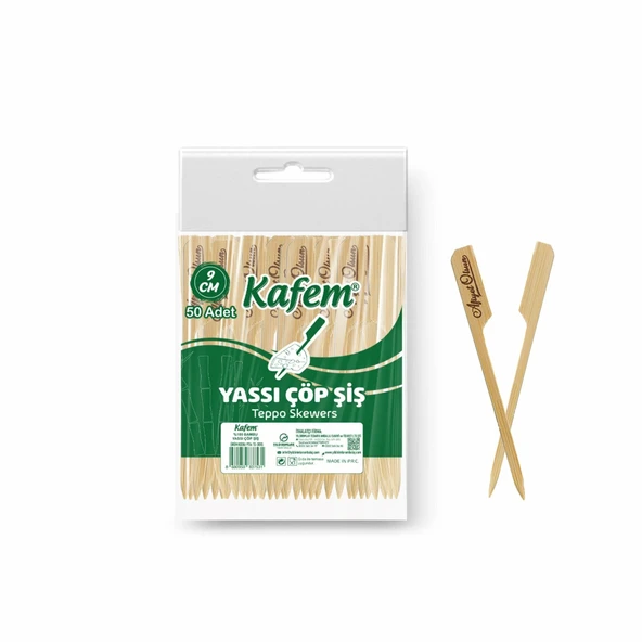 Yassı Çöp Şiş 9 cm 50 Li ürün görseli 1