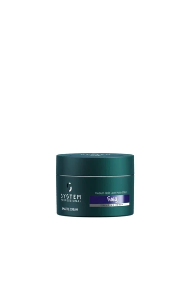 System Professional Men's Hair Non-Hardening Matte Cream Wax 80ml ürün görseli 1