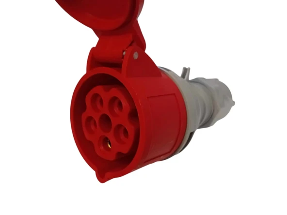 MUTLUSAN 5x16A CEE Norm Trifaze Seyyar Uzatma Prizi 3P+T IP44 (MUT-102 380v Volt Trifaze Sanayi Tip Dişi Fiş) ürün görseli 1