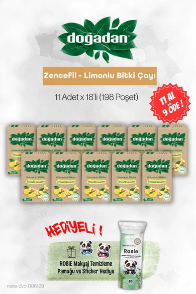 Doğadan 11 AL 9 ÖDE Zencefil Limonlu  Bitki Çayı ve Rosie ürün görseli 1