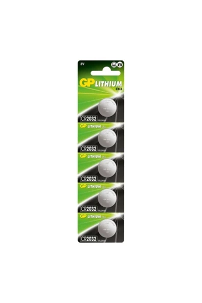 GP Lithium Pil CR2032 5'li ürün görseli 1