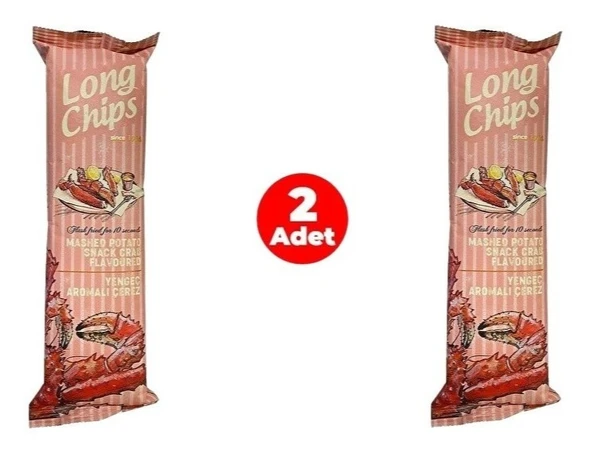 Long Chips Yengeç Aromalı Patates Cipsi 75 G (2 Adet) ürün görseli 1