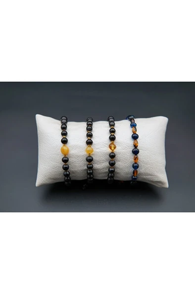 kehribar çocuk bilekliği sb00030 - Resim 2