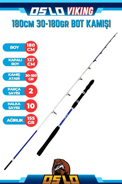 Oslo Viking 180cm 30-180gr Bot Kamışı ürün görseli 1