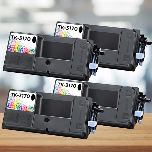 Kyocera TK-3170 Muadil Toner 4'lü Avantaj Paket / Ecosys M3860 / P3050 / P3055 / P3060 / P3150 / P3155 ürün görseli 1