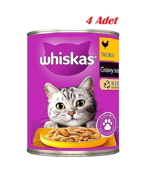 Whiskas  Konserve Mama 400gr Erıskın Tavuklu X4 ürün görseli 1
