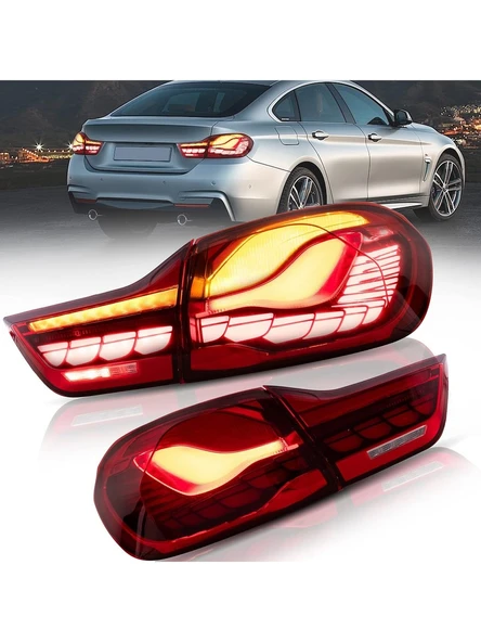 Bmw F36 2014-2020 Uyumlu Kırmızı Dragon Gts Ledli Arka Stop ürün görseli 1