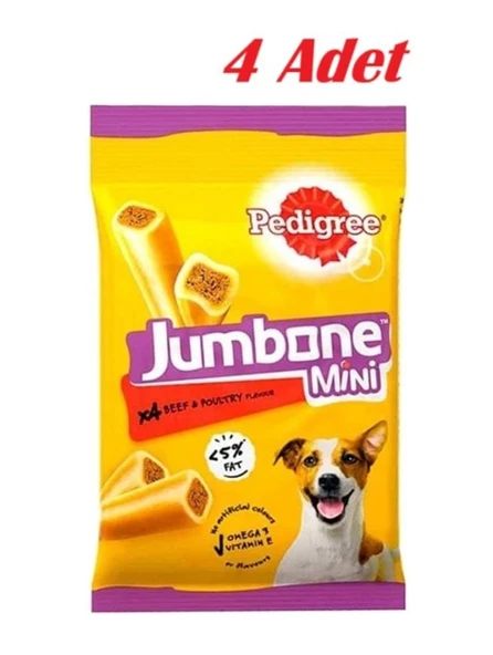 Pedigree Jumbone Sığır Etli Köpek Ödül Maması 160 G 4x ürün görseli 1
