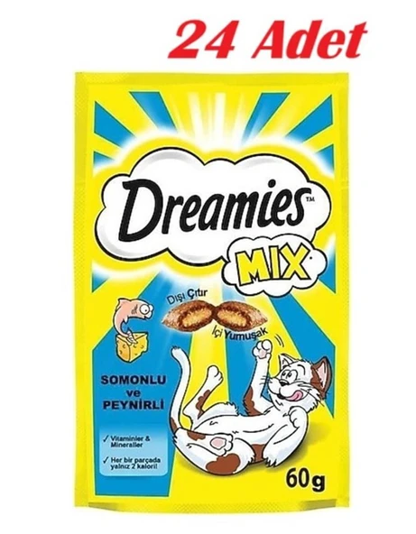 Dreamies Somonlu Ve Peynirli Kedi Ödülü 24 X 60gr ürün görseli 1