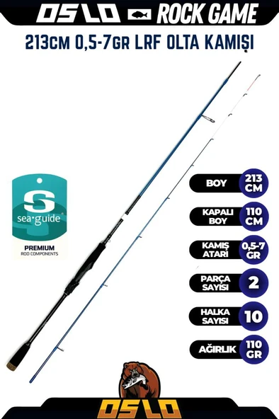 Oslo Rock Game 213cm 0,5-7 gr LRF Olta Kamışı ürün görseli 1
