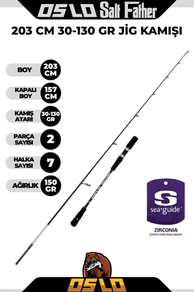 Oslo Salt Father 205cm 30-130gr Jig Kamışı ürün görseli 1
