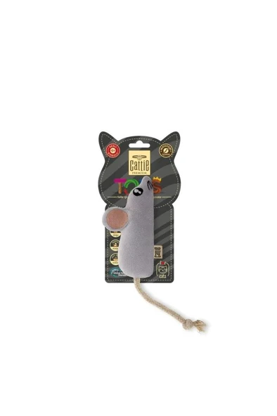 Cattie Matatabi İçerikli Kedi Oyuncağı Peluş Fare 11Cm ürün görseli 1