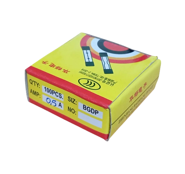 0.5A Küçük Cam Sigorta 5x20mm 0.5 Amper 100 Adet ürün görseli 1