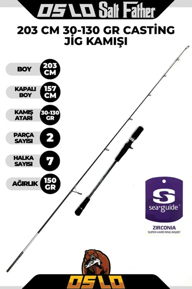 Oslo Salt Father 205cm 30-130gr Cast Jig Kamışı ürün görseli 1