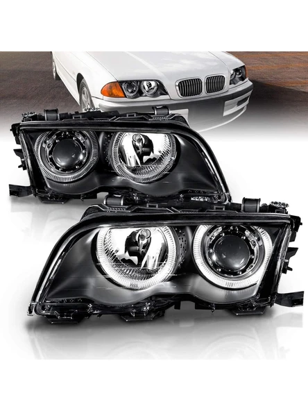 Bmw E46 2002-2005 Lci Sedan Uyumlu  Angel Eyes Ön Far ürün görseli 1