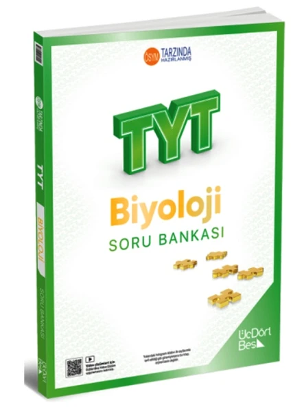 Üçdörtbeş Tyt Biyoloji Soru Bankası ürün görseli 1