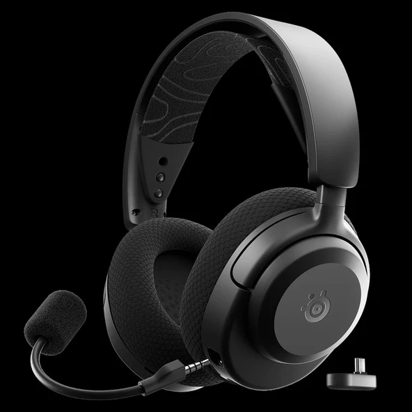 SteelSeries Arctis Nova 3X Wireless Multi Platform Xbox,PC, PS, Mobil Uyumlu Kablosuz Siyah Gaming Kulaklık ürün görseli 1