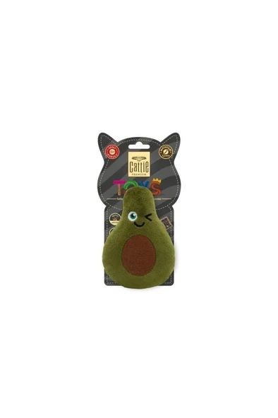 Cattie Matatabi İçerikli Kedi Oyuncağı Peluş Avokado 11Cm ürün görseli 1