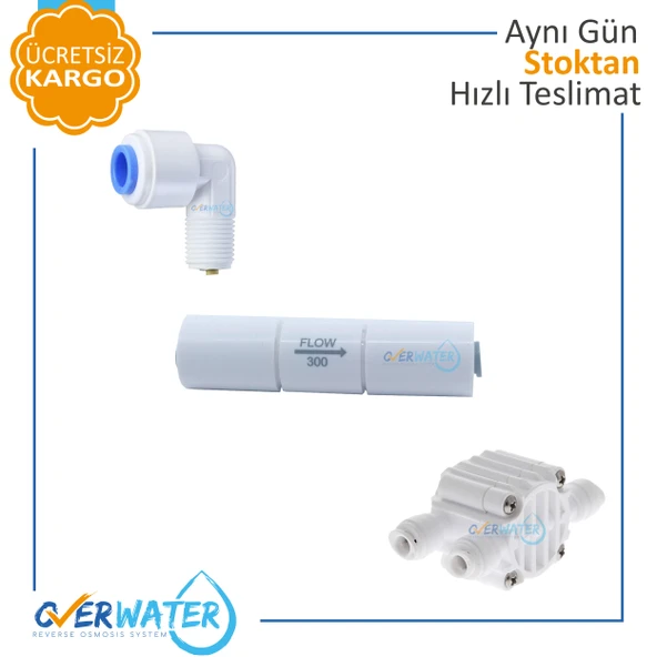 OverWater Su Arıtma Cihazı Dört ( 4 ) Yollu Vana - Atık Kısıcı - Check Valf ürün görseli 1
